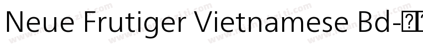 Neue Frutiger Vietnamese Bd字体转换